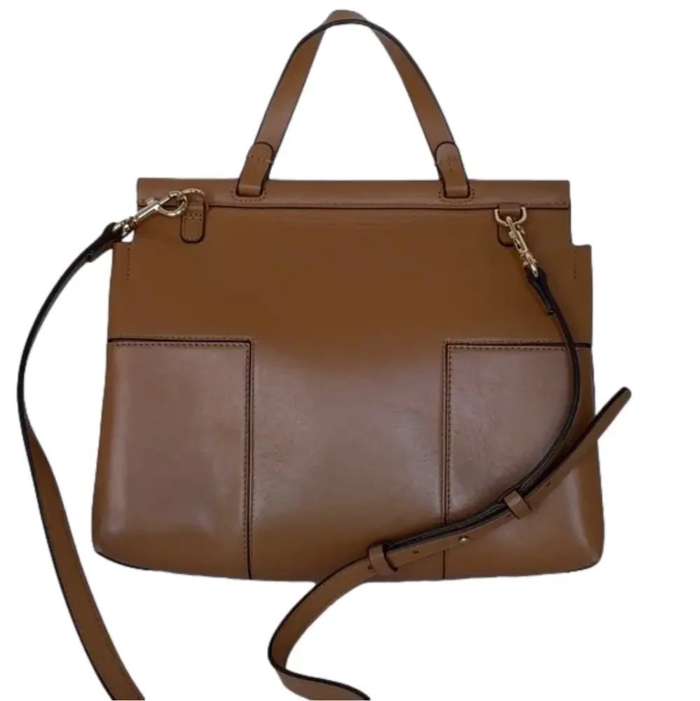 Tory Burch Block T Leather Top Handle Satchel